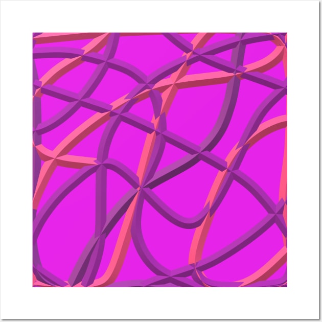 Purple and Pink Twists Wall Art by Art By LM Designs 